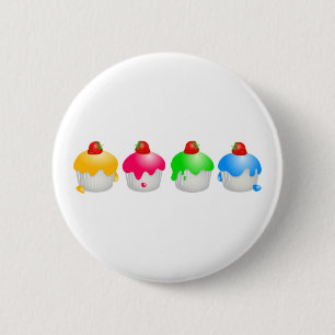 Erdbeerbrötchen Button