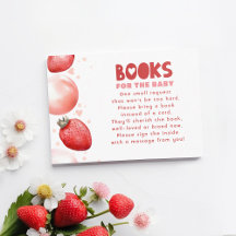 Erdbeerbücher für Babydusche