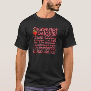 Erdbeerdaiquiri-Shirt - wählen Sie Art, Farbe T-Shirt