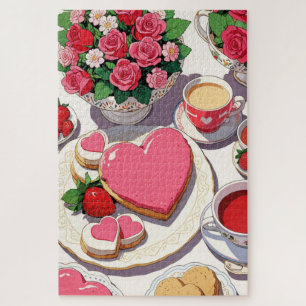 Erdbeerdessert Puzzle