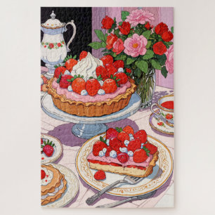 Erdbeerdessert Puzzle