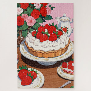 Erdbeerdessert Puzzle