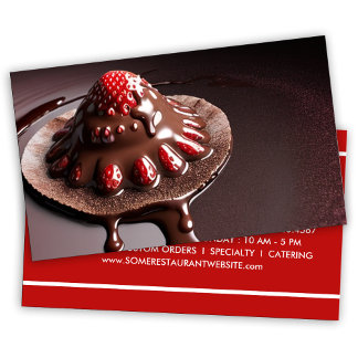 Erdbeerdessert Treuekarte