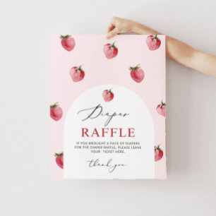 Erdbeerdiapier-Zeichen Preisliste für Berry Poster