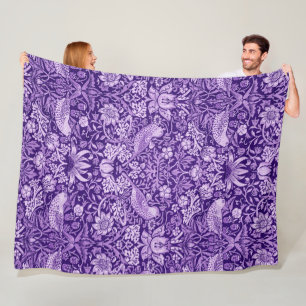 Erdbeerdieb Violett, William Morris Fleecedecke