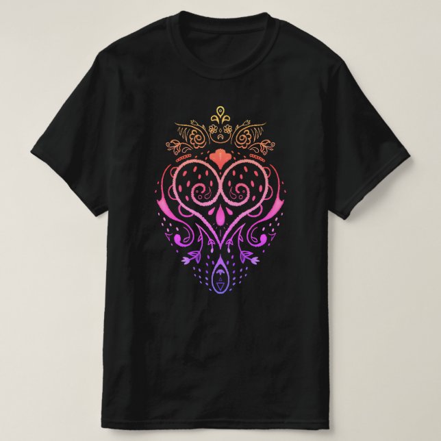 Erdbeerdoodle zeichnend T - Shirt (Design vorne)