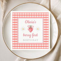 Erdbeere 1. Geburtstag Beere Erster Geburtstag 
