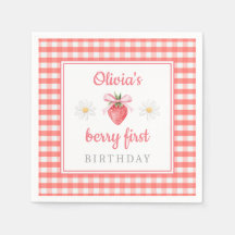 Erdbeere 1. Geburtstag Beere Erster Geburtstag 