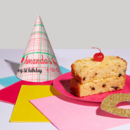 Erdbeere 1. Geburtstagsbeere Party erste Partyhütchen