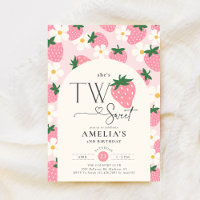 Erdbeere 2. Geburtstag Two Sweet Pink