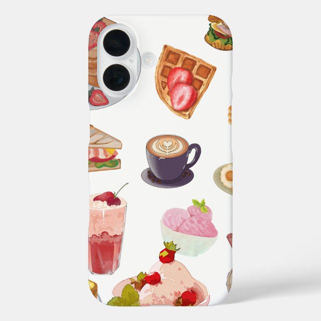 Erdbeere-Ästhetik-Frühstück 🍓✨ Gemütliche Café-At Case-Mate iPhone Hülle (Rückseite)