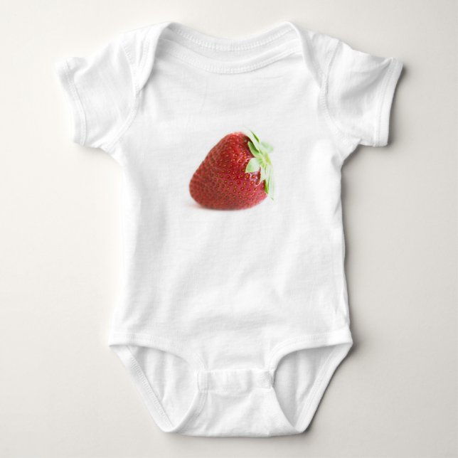 Erdbeere Baby Strampler (Vorderseite)