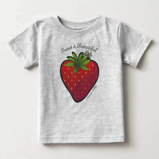 Erdbeere Baby T-shirt (Vorderseite)