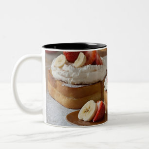 Erdbeere & Banane Arme Ritter Zweifarbige Tasse