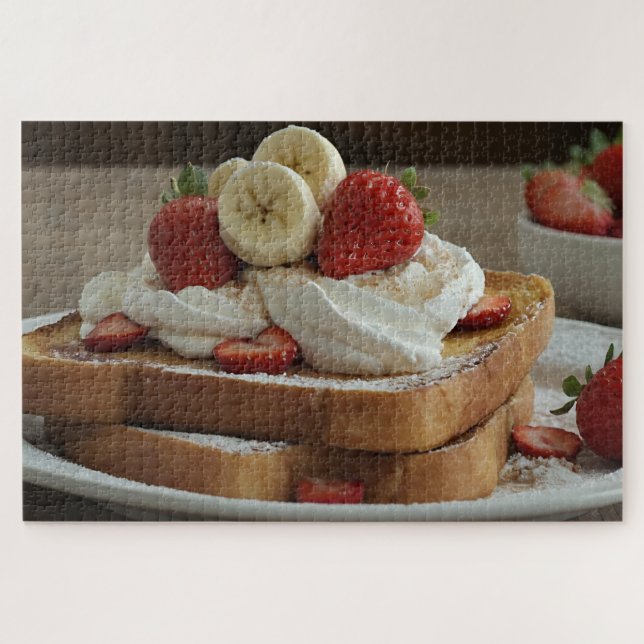 Erdbeere & Banane French Toast Puzzle (Horizontal)
