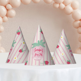 Erdbeere Beere Erster Geburtstagshut Partyhütchen