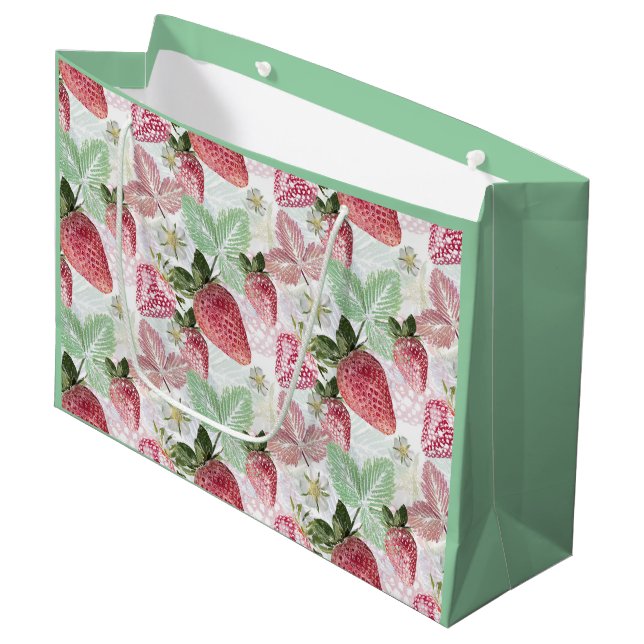 Erdbeere, Beeren, rot, frisch, reif, süß, Nahrungs Große Geschenktüte