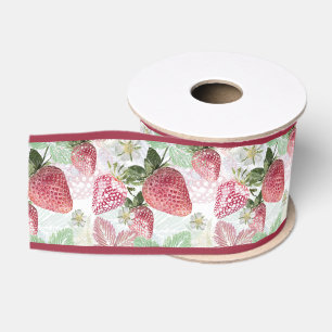 Erdbeere, Beeren, rot, frisch, reif, süß, Nahrungs Ripsband