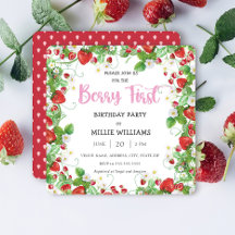Erdbeere | Berry First Birthday Party