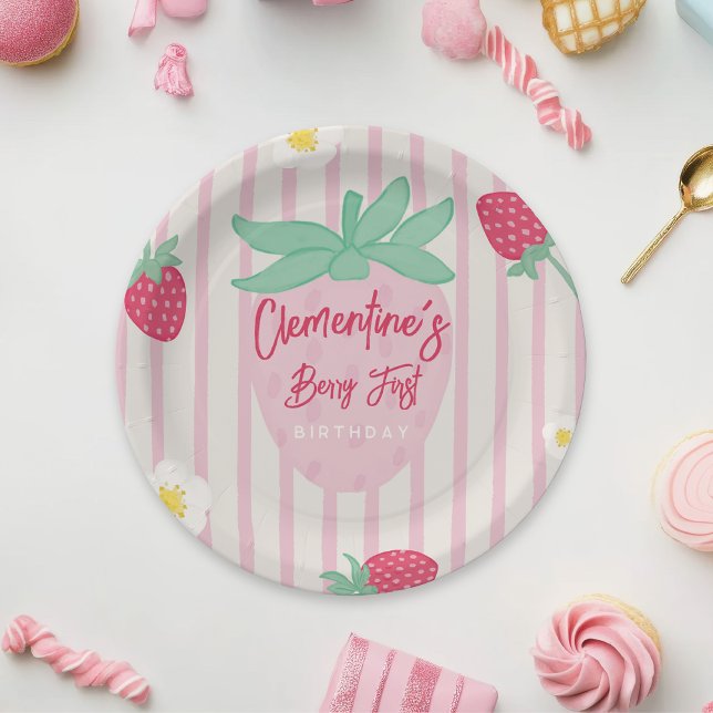 Erdbeere Berry First Papierplatte Pappteller (Von Creator hochgeladen)