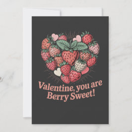 Erdbeere Berry Süße Kinder Valentinstag Feiertagskarte