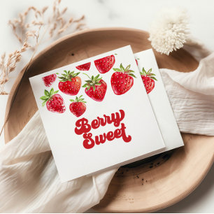 Erdbeere Berry Sweet Geburtstag Serviette
