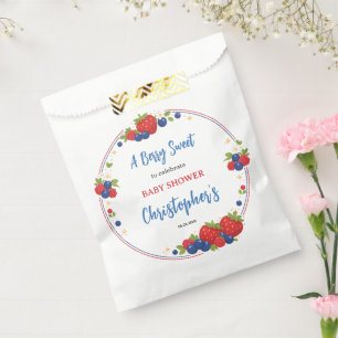 Erdbeere Blaubeere Beere Süße Babyparty Geschenktütchen