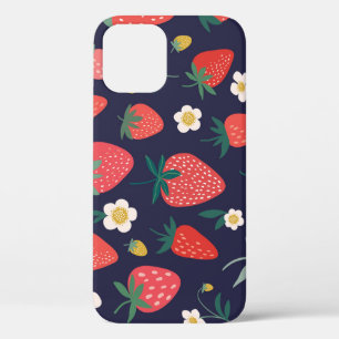 Erdbeere Blume & Früchte: Dekoratives Muster Case-Mate iPhone Hülle