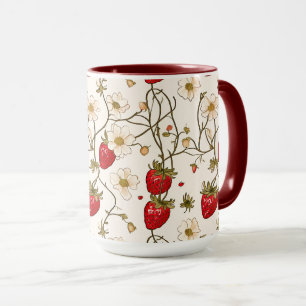 Erdbeere Botanisch Tasse