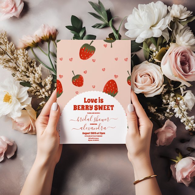 Erdbeere-Brautparty Einladung (Von Creator hochgeladen)