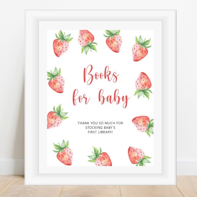 Erdbeere - Bücher für Baby Poster (Von Creator hochgeladen)
