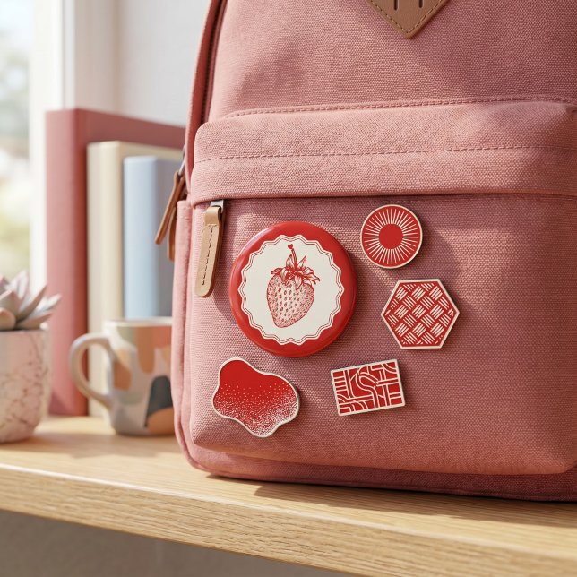 Erdbeere Button (Von Creator hochgeladen)