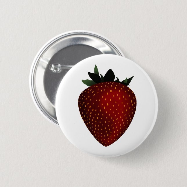 Erdbeere Button (Vorne & Hinten)