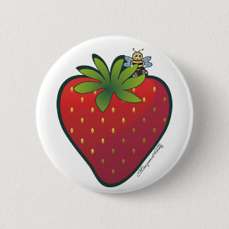 Erdbeere-Button Button