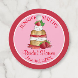 Erdbeere Cake Shortcake Brautparty Geburtstag Geschenkanhänger
