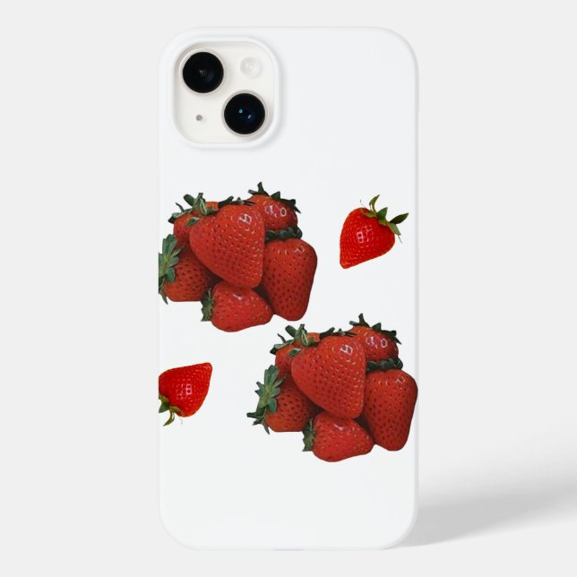 Erdbeere Case-Mate iPhone Hülle (Rückseite)