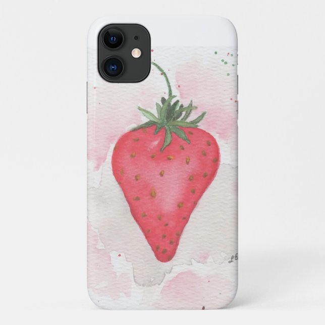 Erdbeere Case-Mate iPhone Hülle (Rückseite)