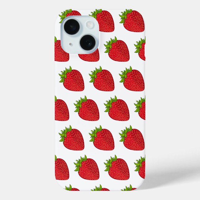 Erdbeere Case-Mate iPhone Hülle (Rückseite)