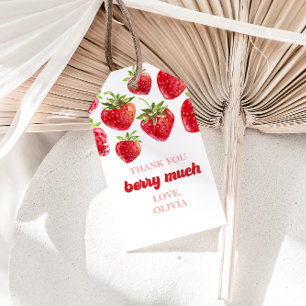 Erdbeere Danke Berry Viel Gefallen Geschenkanhänger