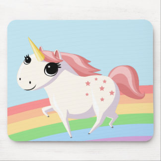 Erdbeere das Einhorn Mousepad