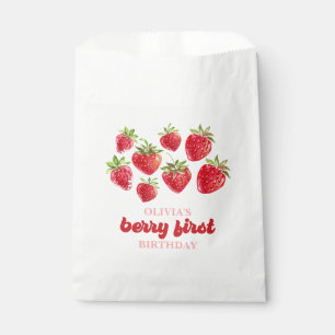 Erdbeere Erste Geburtstag Geschenktütchen