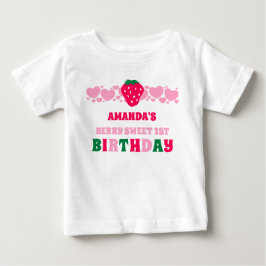 Erdbeere Erste Geburtstagsfeier Gast-Shirt Baby T-shirt