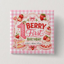 Erdbeere erster Geburtstag Strawberry Shortcake