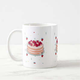 Erdbeere Fields Forever Cake Kaffeetasse