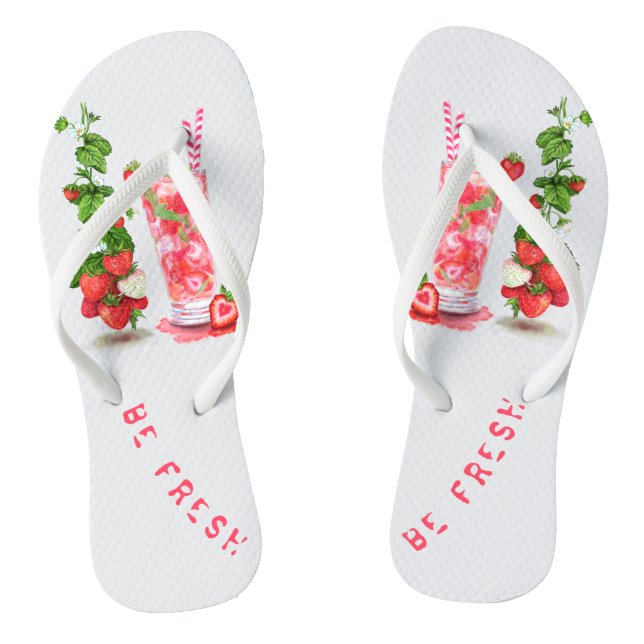 Erdbeere Flip Flops Juice Cool Drink Frucht (Fußbett)
