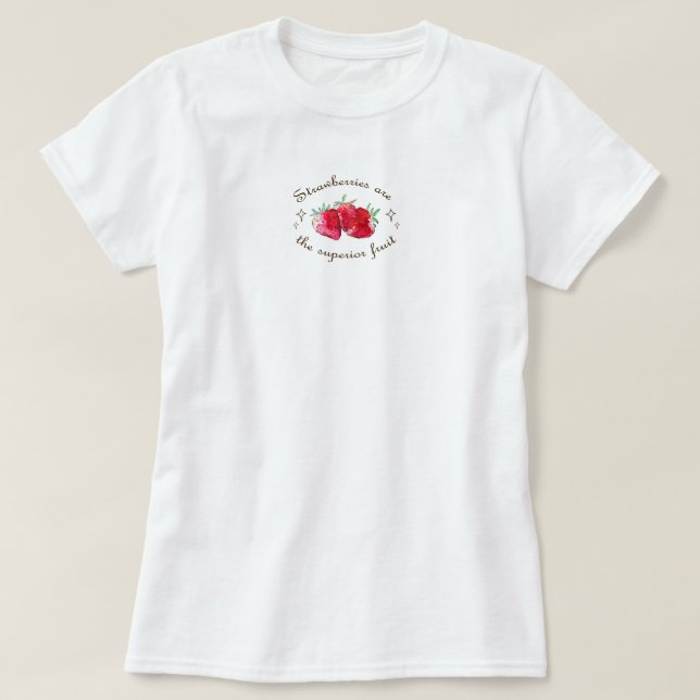 Erdbeere Frucht rot süß frisch T-Shirt (Design vorne)