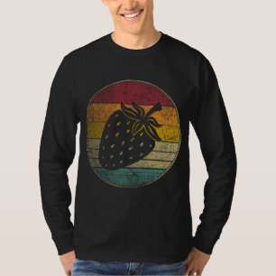Erdbeere Frucht Vintage Festival Abgenutzt Retro T-Shirt