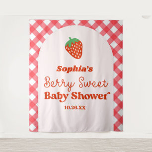Erdbeere Früchte Eine Berry Sweet Baby Dusche Wandteppich