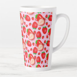 Erdbeere Fruchtmuster Milchtasse
