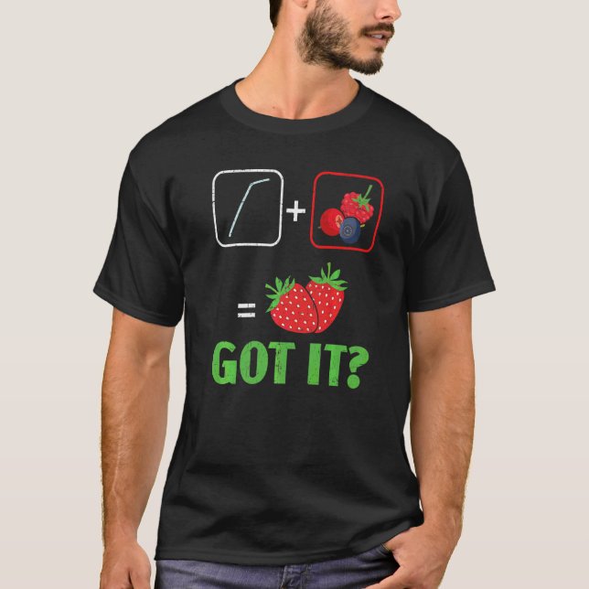 Erdbeere Fruitarian Erdbeeren Beere Frucht T-Shirt (Vorderseite)
